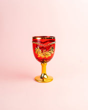 Cargar imagen en el visor de la galería, Set de copas vintage rojo
