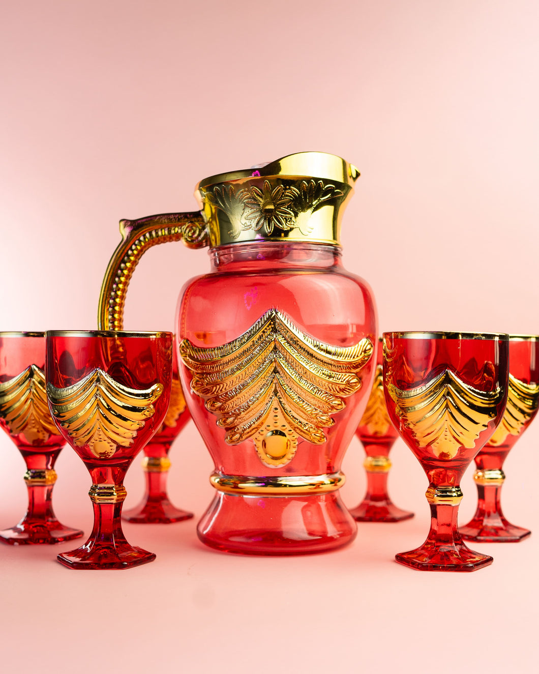 Set vintage rojo